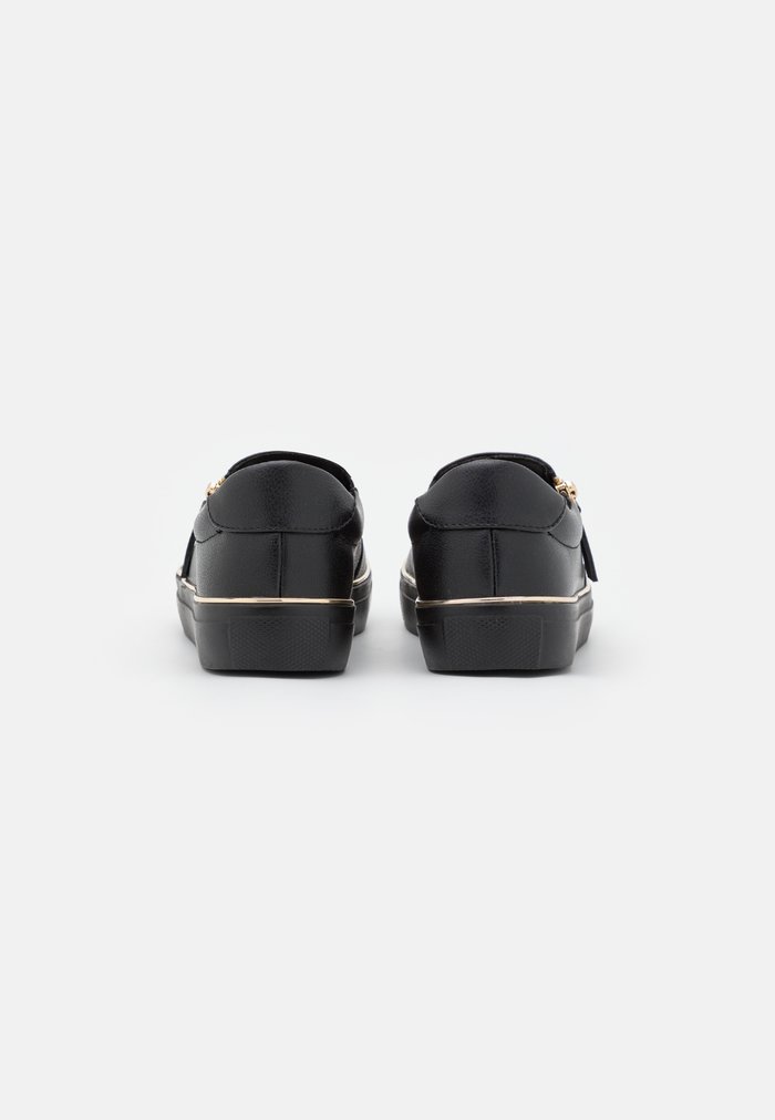 Slip ons Anna Field Plates Zip UP Noir Femme | SES-1570317